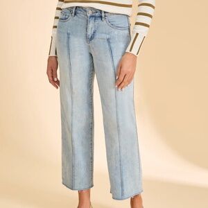 French French Dressing Jeans - Olivia Wide Ankle Pant - Pale Wash